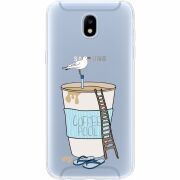 Прозрачный чехол Uprint Samsung J530 Galaxy J5 2017 Segull in Cofee Pool