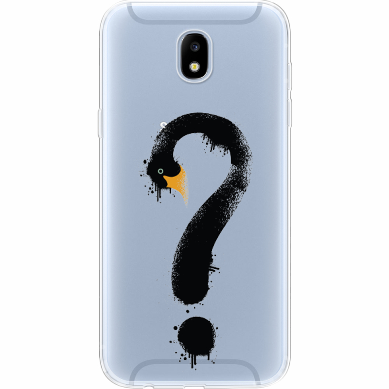 Прозрачный чехол Uprint Samsung J530 Galaxy J5 2017 Swan question