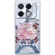 Чехол со стразами Infinix GT 20 Pro Eiffel Tower