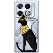 Чехол со стразами Infinix GT 20 Pro Egipet Cat
