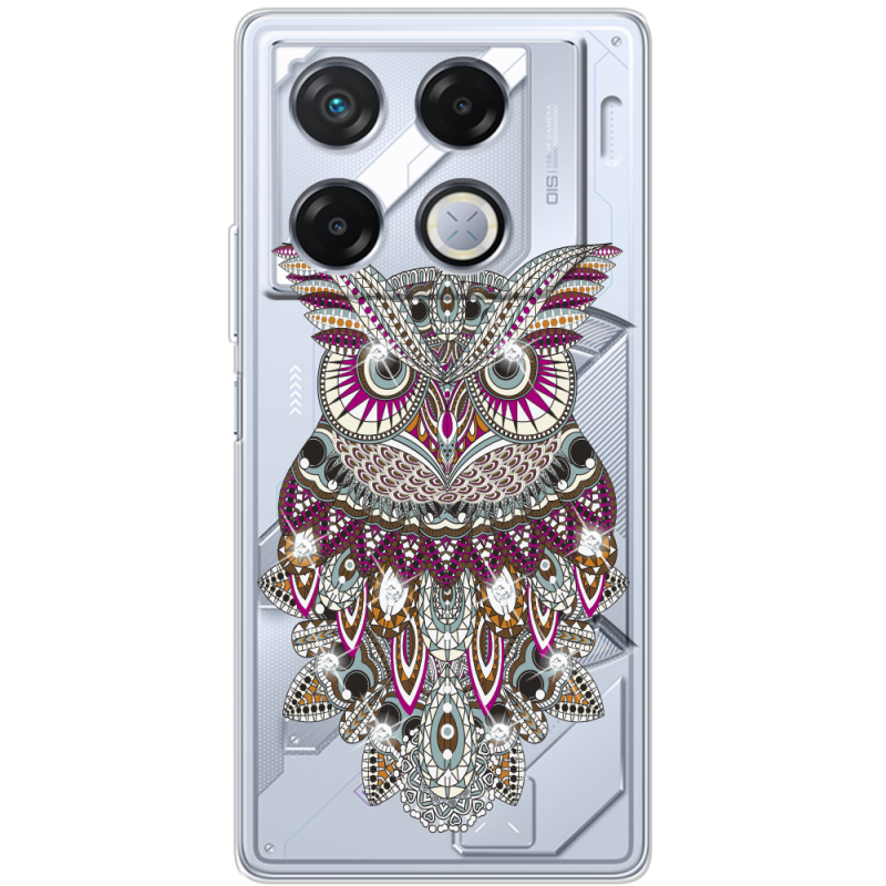 Чехол со стразами Infinix GT 20 Pro Owl