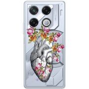 Чехол со стразами Infinix GT 20 Pro Heart