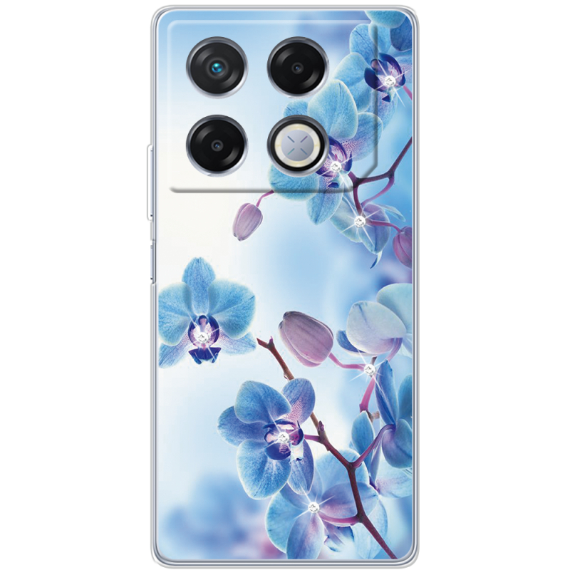 Чехол со стразами Infinix GT 20 Pro Orchids