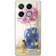Чехол со стразами Infinix GT 20 Pro Little Boy and Girl