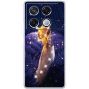Чехол со стразами Infinix GT 20 Pro Girl with Umbrella