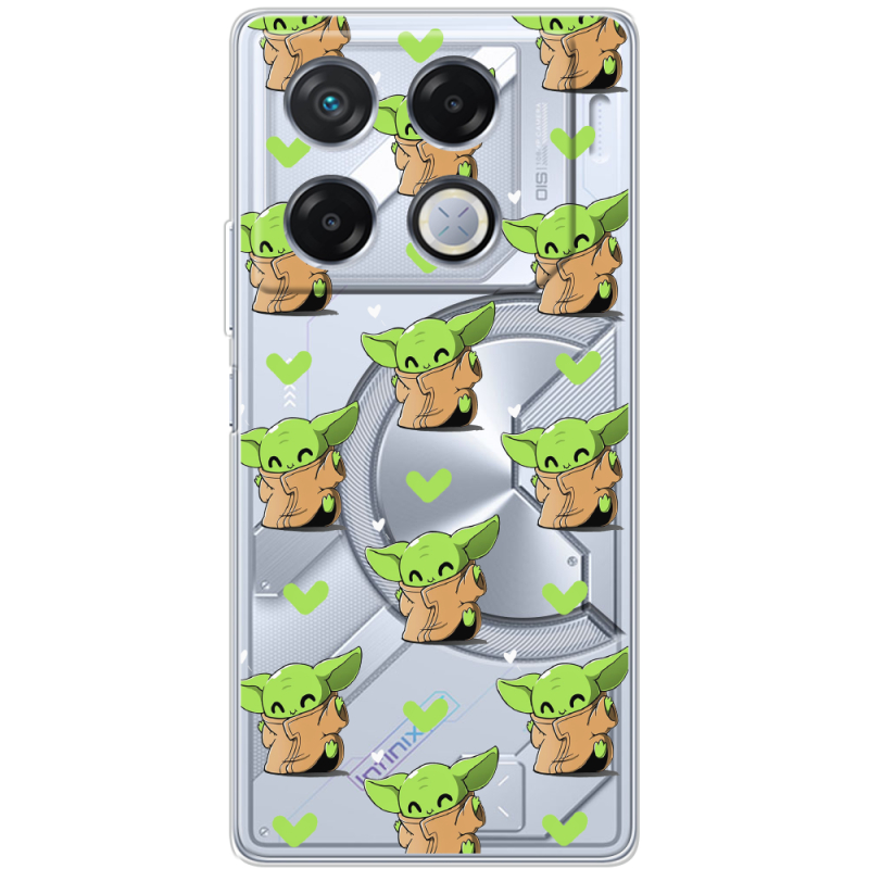 Прозрачный чехол BoxFace Infinix GT 20 Pro Pattern Baby Yoda