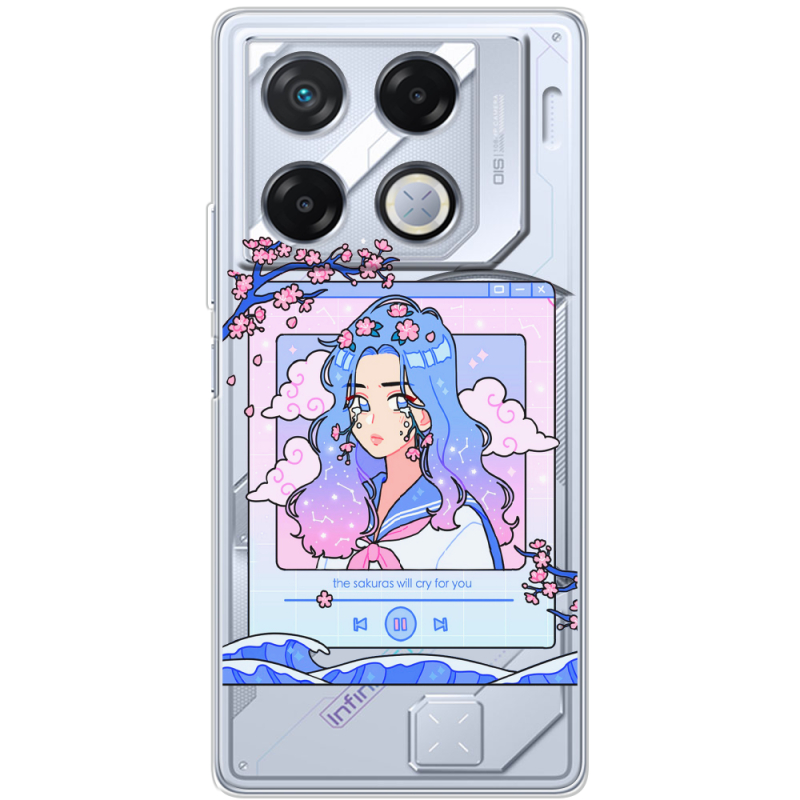 Прозрачный чехол BoxFace Infinix GT 20 Pro The Sakuras Will Cry For You