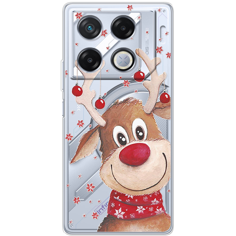 Прозрачный чехол BoxFace Infinix GT 20 Pro Winter Deer