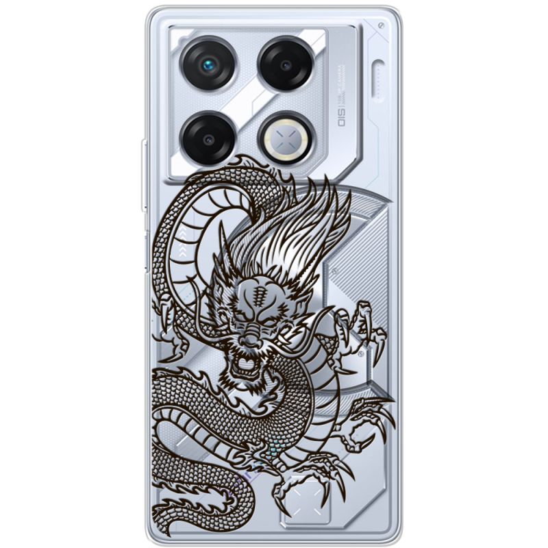 Прозрачный чехол BoxFace Infinix GT 20 Pro Chinese Dragon