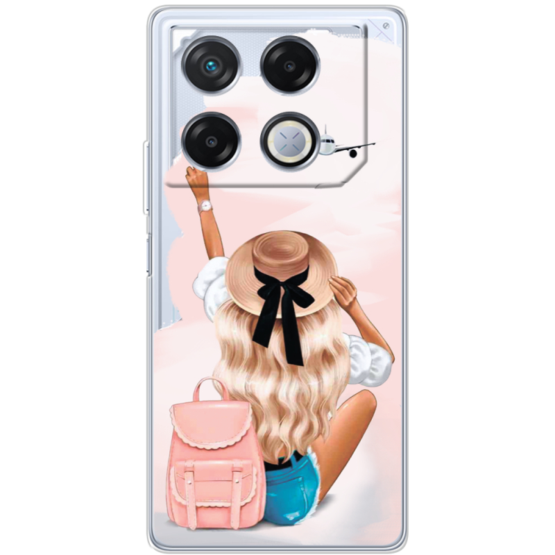 Прозрачный чехол BoxFace Infinix GT 20 Pro Travel Girl