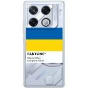 Прозрачный чехол BoxFace Infinix GT 20 Pro Pantone вільний синій