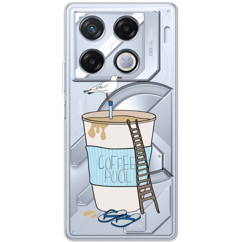 Прозрачный чехол BoxFace Infinix GT 20 Pro Segull in Cofee Pool