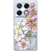 Прозрачный чехол BoxFace Infinix GT 20 Pro Cherry Blossom
