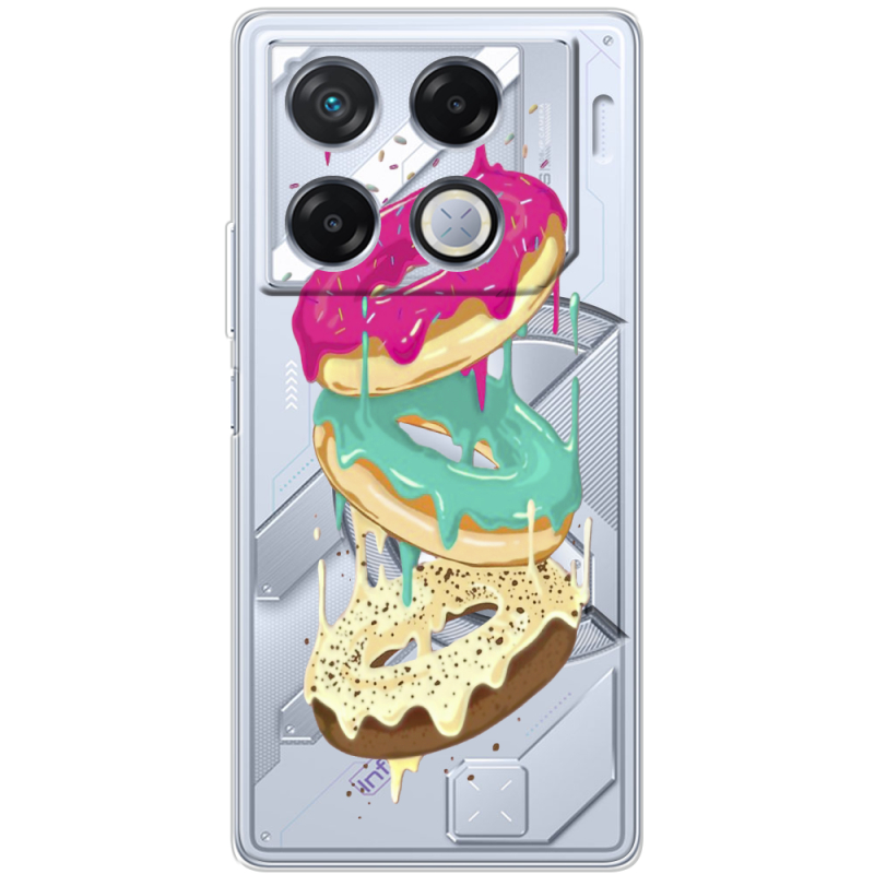 Прозрачный чехол BoxFace Infinix GT 20 Pro Donuts