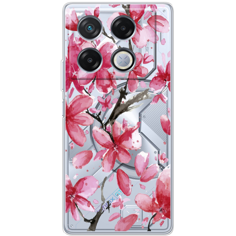 Прозрачный чехол BoxFace Infinix GT 20 Pro Pink Magnolia
