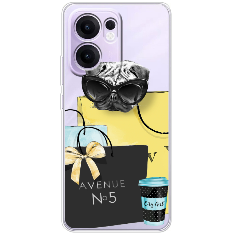 Прозорий чохол BoxFace OPPO Reno 13 FS 5G Fashion Pug