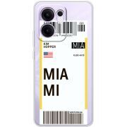 Прозорий чохол BoxFace OPPO Reno 13 FS 5G Ticket Miami