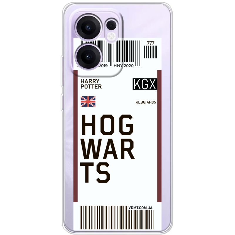 Прозорий чохол BoxFace OPPO Reno 13 FS 5G Ticket Hogwarts