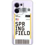 Прозорий чохол BoxFace OPPO Reno 13 FS 5G Ticket Springfield