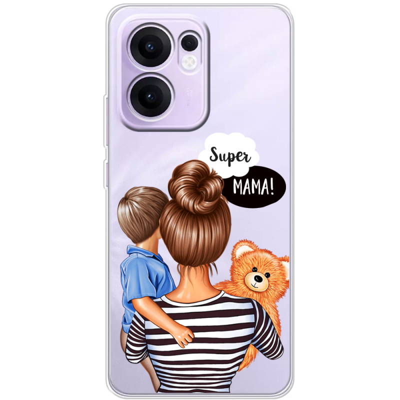 Прозорий чохол BoxFace OPPO Reno 13 FS 5G Super Mama and Son