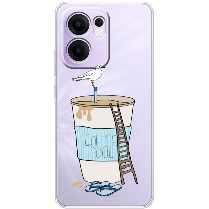 Прозорий чохол BoxFace OPPO Reno 13 FS 5G Segull in Cofee Pool