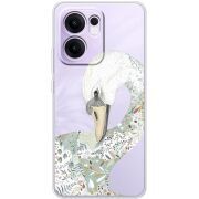 Прозорий чохол BoxFace OPPO Reno 13 FS 5G Swan