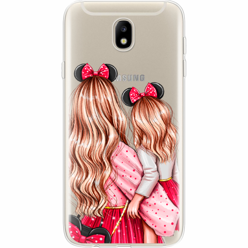 Прозрачный чехол Uprint Samsung J730 Galaxy J7 2017 Mouse Girls