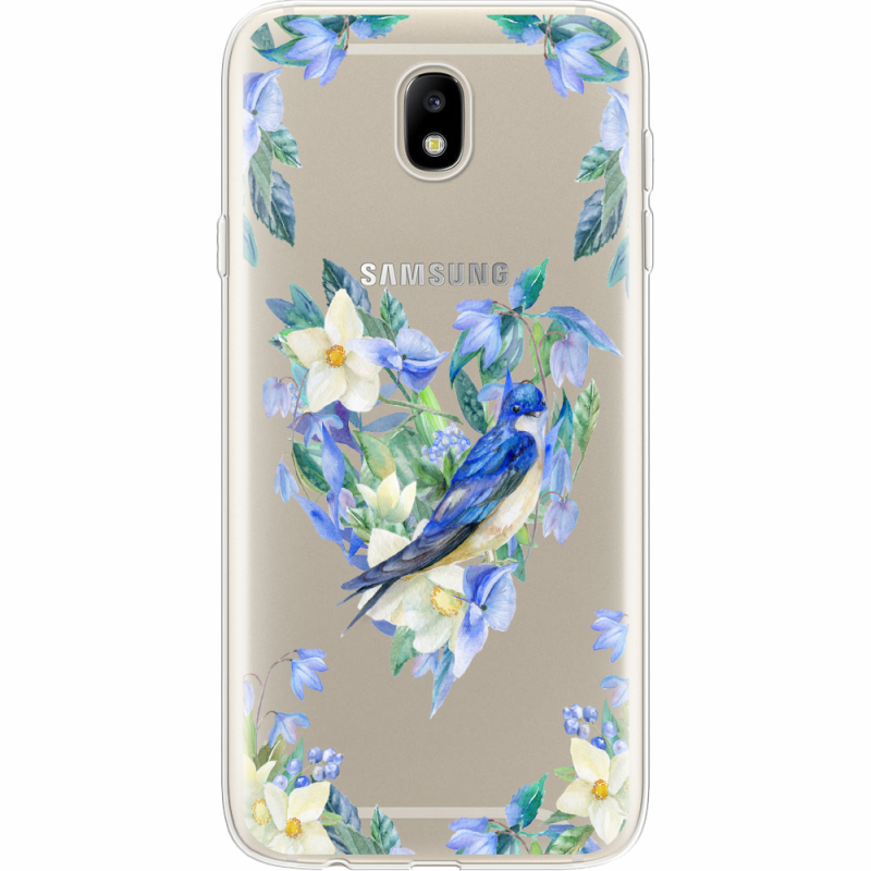 Прозрачный чехол Uprint Samsung J730 Galaxy J7 2017 Spring Bird