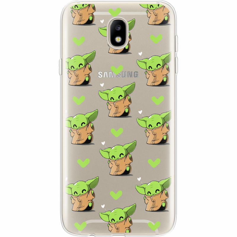 Прозрачный чехол Uprint Samsung J730 Galaxy J7 2017 Pattern Baby Yoda