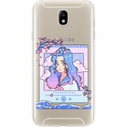 Прозрачный чехол Uprint Samsung J730 Galaxy J7 2017 The Sakuras Will Cry For You