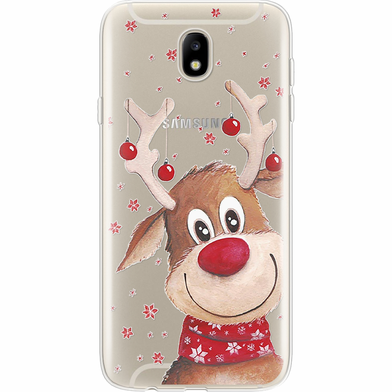 Прозрачный чехол Uprint Samsung J730 Galaxy J7 2017 Winter Deer