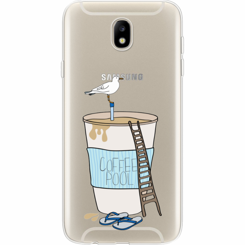 Прозрачный чехол Uprint Samsung J730 Galaxy J7 2017 Segull in Cofee Pool