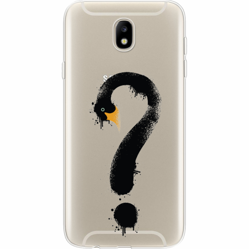 Прозрачный чехол Uprint Samsung J730 Galaxy J7 2017 Swan question