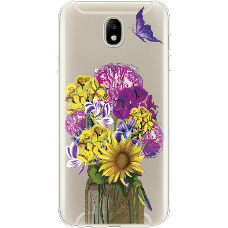 Прозрачный чехол Uprint Samsung J730 Galaxy J7 2017 My Bouquet