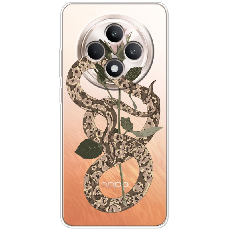 Прозорий чохол BoxFace OPPO Reno 12 FS Glamor Snake