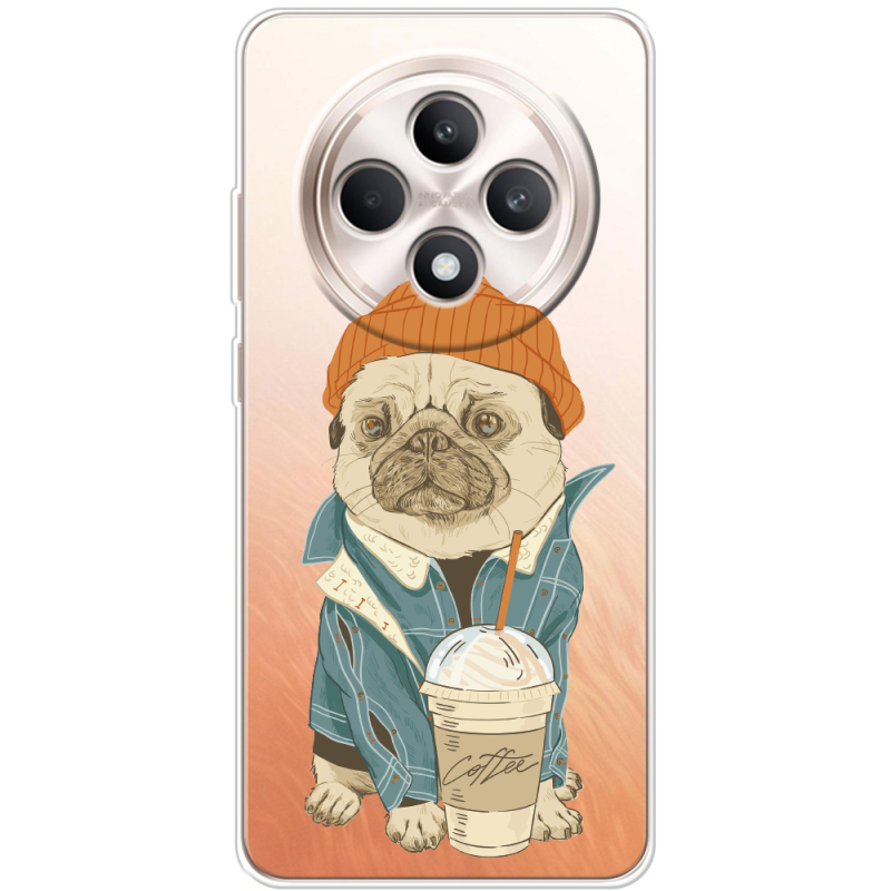 Прозорий чохол BoxFace OPPO Reno 12 FS Dog Coffeeman