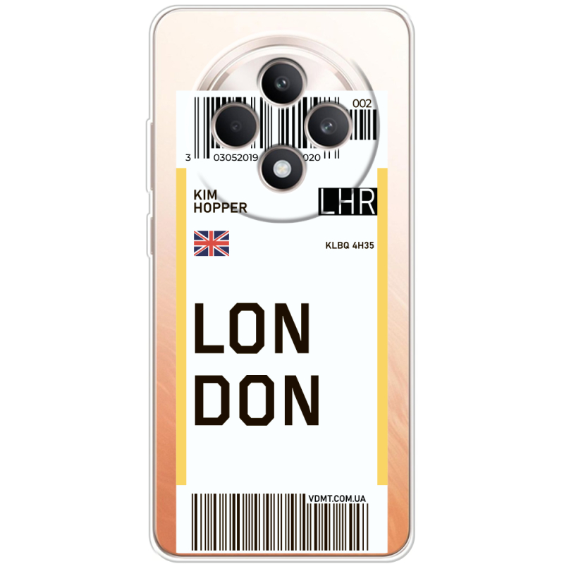 Прозорий чохол BoxFace OPPO Reno 12 FS Ticket London