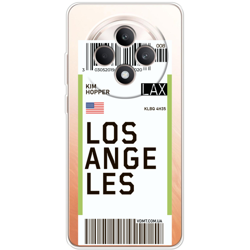 Прозорий чохол BoxFace OPPO Reno 12 FS Ticket Los Angeles