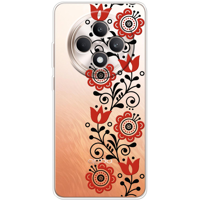 Прозорий чохол BoxFace OPPO Reno 12 FS Ethno Ornament