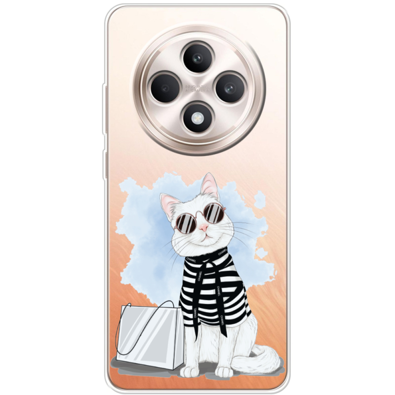 Прозорий чохол BoxFace OPPO Reno 12 FS Cat Style