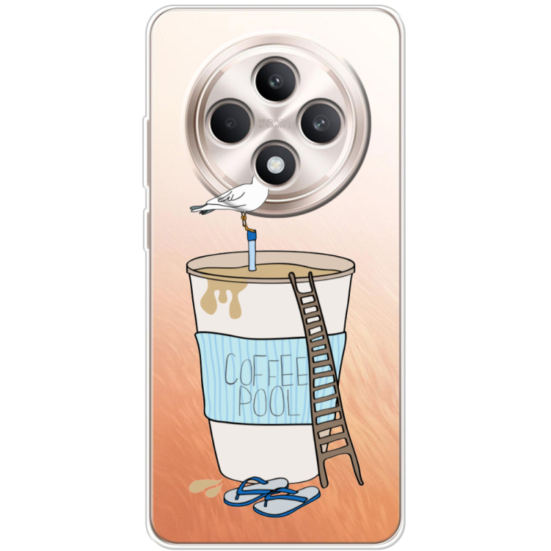 Прозорий чохол BoxFace OPPO Reno 12 FS Segull in Cofee Pool