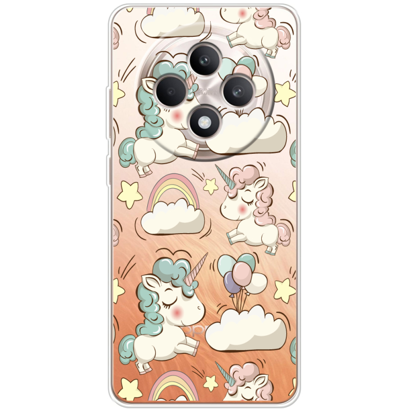 Прозорий чохол BoxFace OPPO Reno 12 FS Unicorns