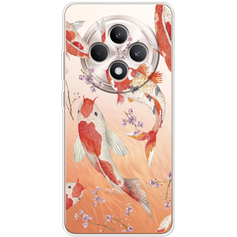 Прозорий чохол BoxFace OPPO Reno 12 FS Japanese Koi Fish