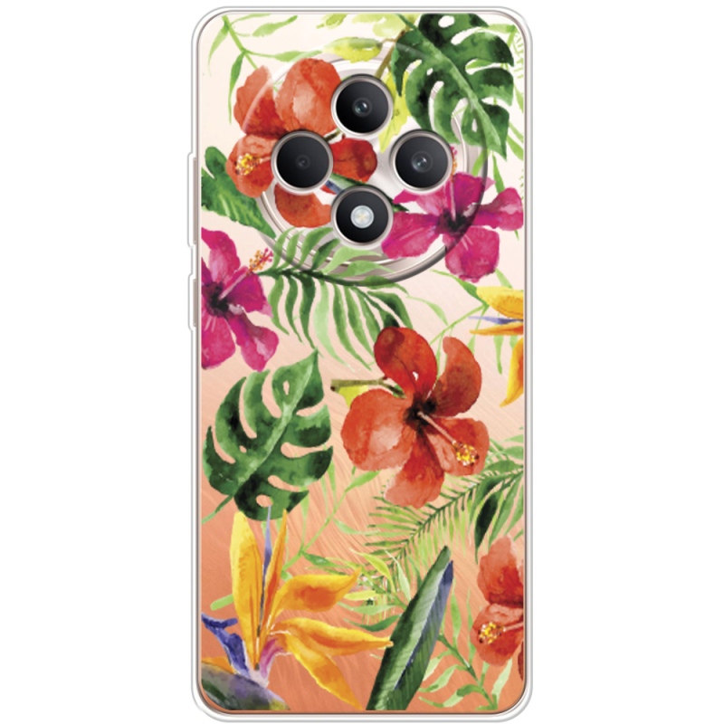 Прозорий чохол BoxFace OPPO Reno 12 FS Tropical Flowers
