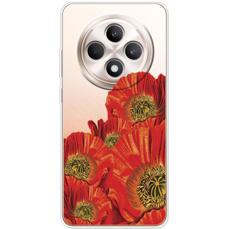 Прозорий чохол BoxFace OPPO Reno 12 FS Red Poppies