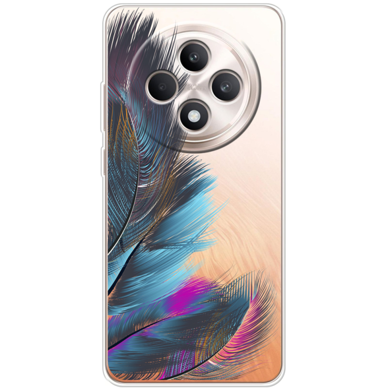 Прозорий чохол BoxFace OPPO Reno 12 FS Feathers