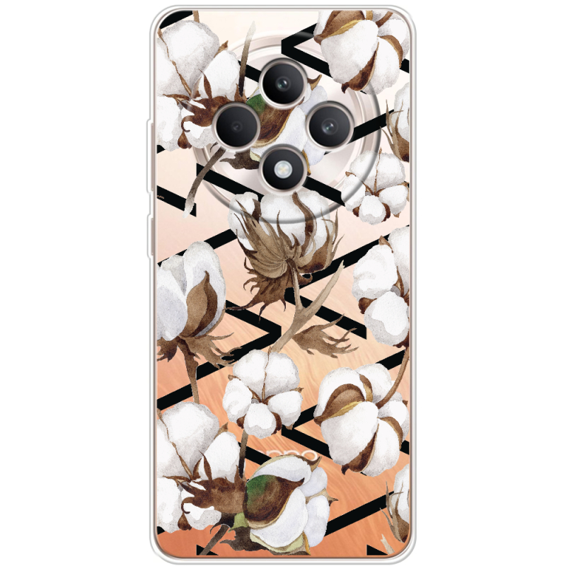 Прозорий чохол BoxFace OPPO Reno 12 FS Cotton flowers