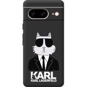 Черный чехол BoxFace Google Pixel 7 Cat in Black