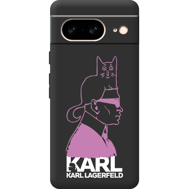 Черный чехол BoxFace Google Pixel 7 Pink Karl
