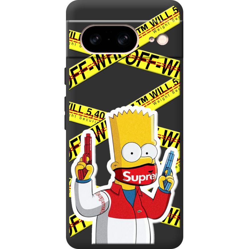 Черный чехол BoxFace Google Pixel 7 White Bart